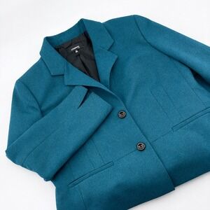 JONESWEAR Suit Blazer Teal Blue Women's Size 16 Single Breasted Office Work